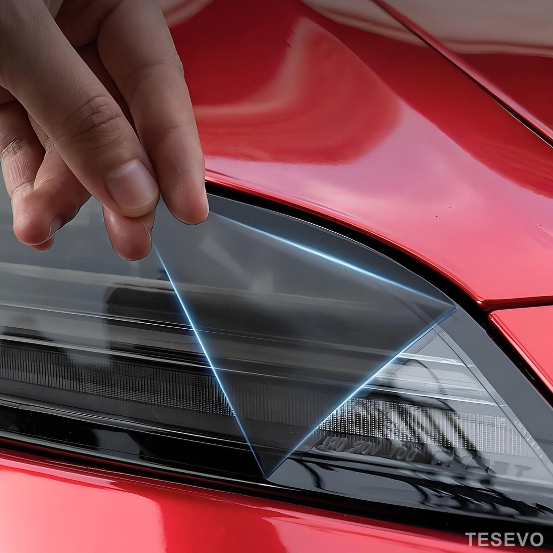 TESEVO TPU Headlight Protection Film Eyelids for Model Y Juniper & Model 3 Highland - Tesevo