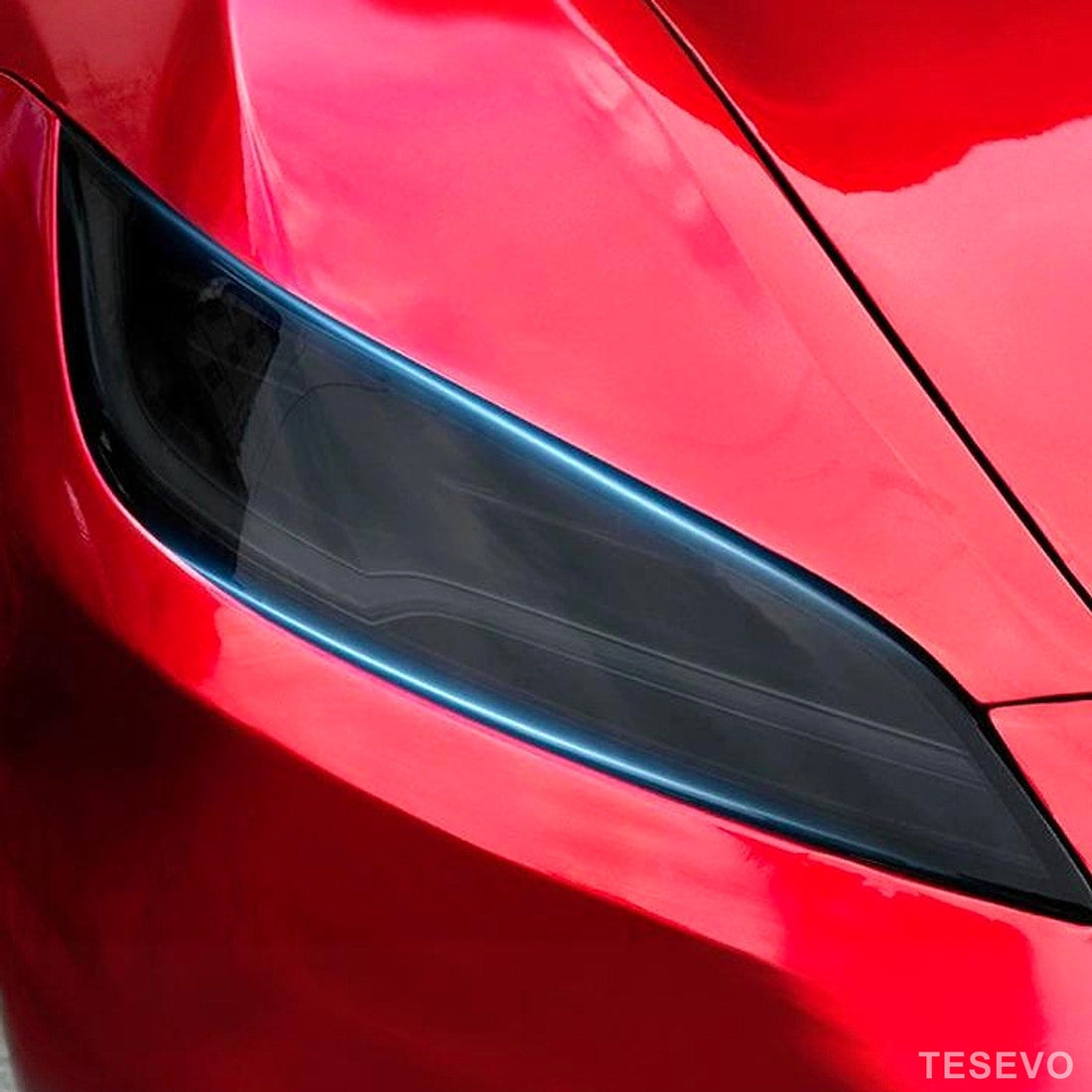 TESEVO TPU Headlight Protection Film Eyelids for Model Y Juniper & Model 3 Highland - Tesevo