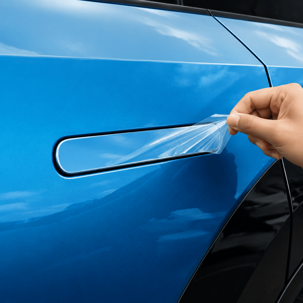TESEVO Kia EV9 TPU paint protective film kit installed view