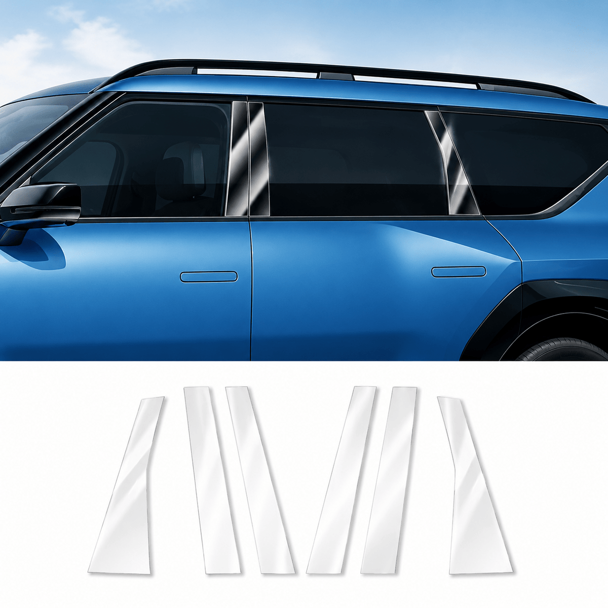 TESEVO Kia EV9 TPU paint protective film kit side photo