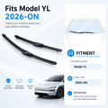 TESEVO Windshield Wiper Blades for Tesla Model YL (6-Seater) | 2-Pack - Tesevo