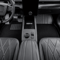 TESEVO Mach-E TPE mats installed in cabin footwells