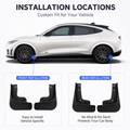 TESEVO Ford Mach-E rear splash guards angled photo