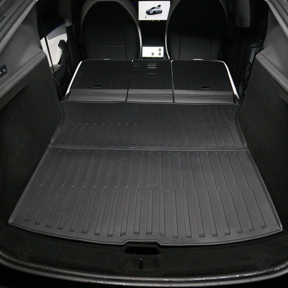 TPE Trunk Mat with Backrest Mat for Model Y Juniper | Waterproof - Tesevo