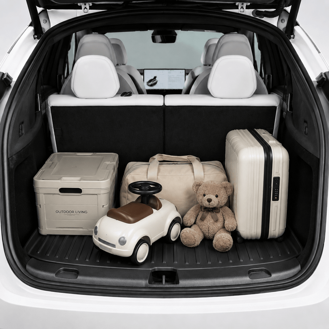 TPE Trunk Mats for Model YL 6-Seater | All Weather Protection - Tesevo