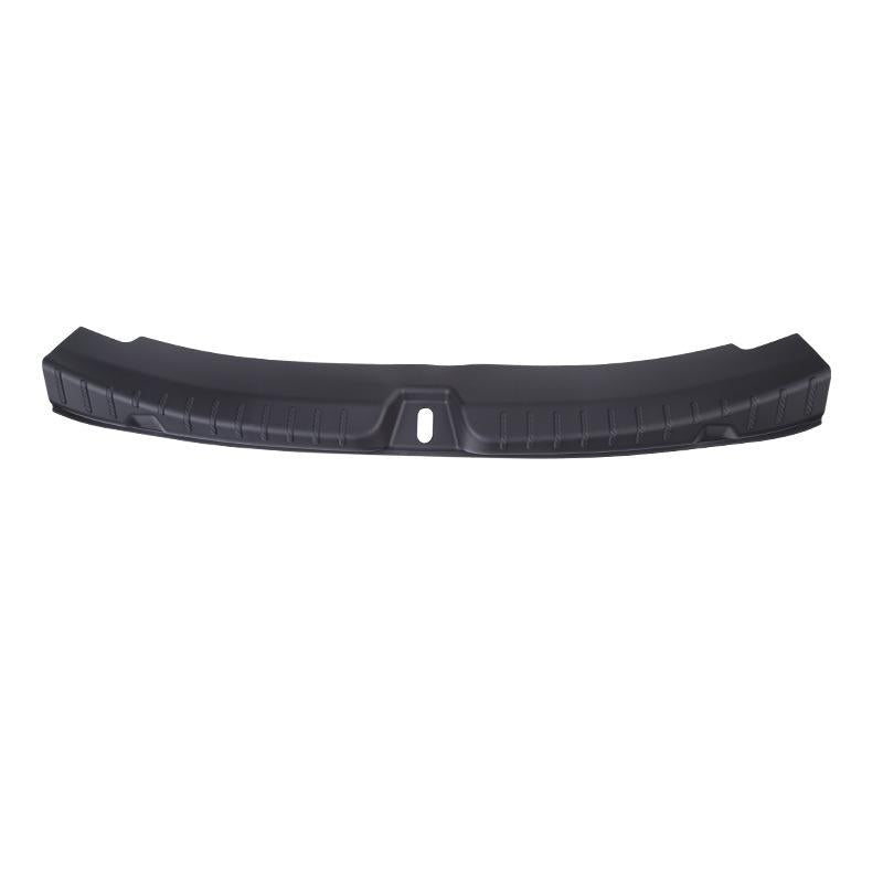 TESEVO Model 3 Highland invisible TPE trunk sill protector angled view
