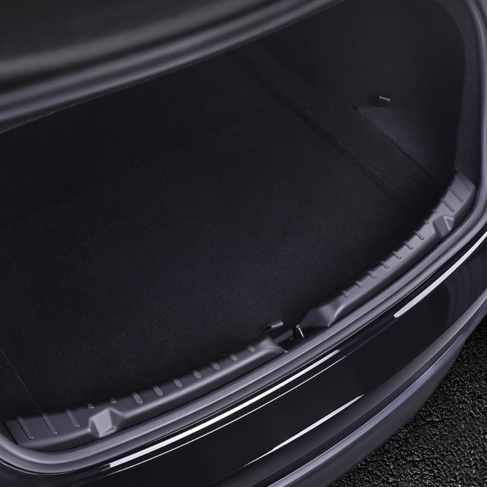 TPE Trunk Sill Protector for Model 3 Highland | Invisible Install - Tesevo