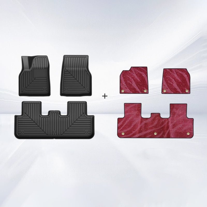 TPE+Carpet Double Layer Floor Mats for Model Y Juniper | Left Hand Drive - Tesevo