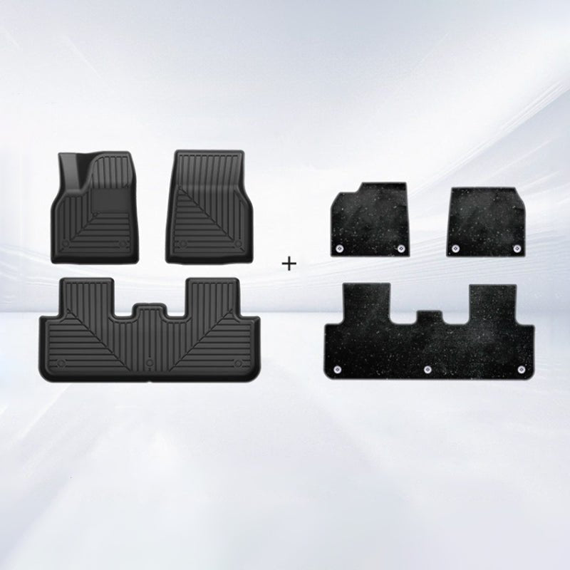TPE+Carpet Double Layer Floor Mats for Model Y Juniper | Left Hand Drive - Tesevo