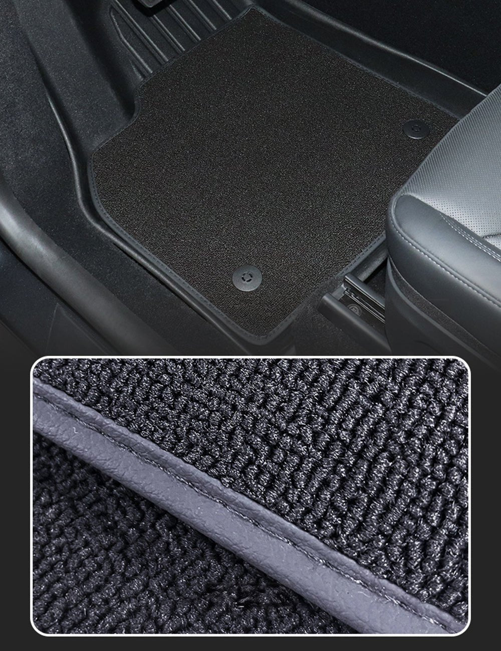 TPE+Carpet Double Layer Floor Mats for Model Y Juniper | Left Hand Drive - Tesevo