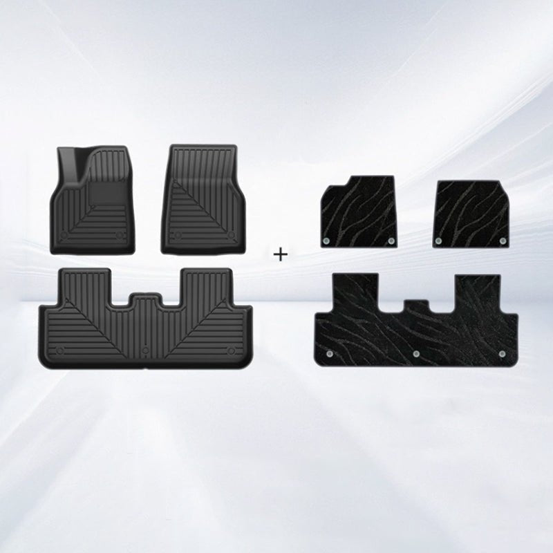 TPE+Carpet Double Layer Floor Mats for Model Y Juniper | Left Hand Drive - Tesevo