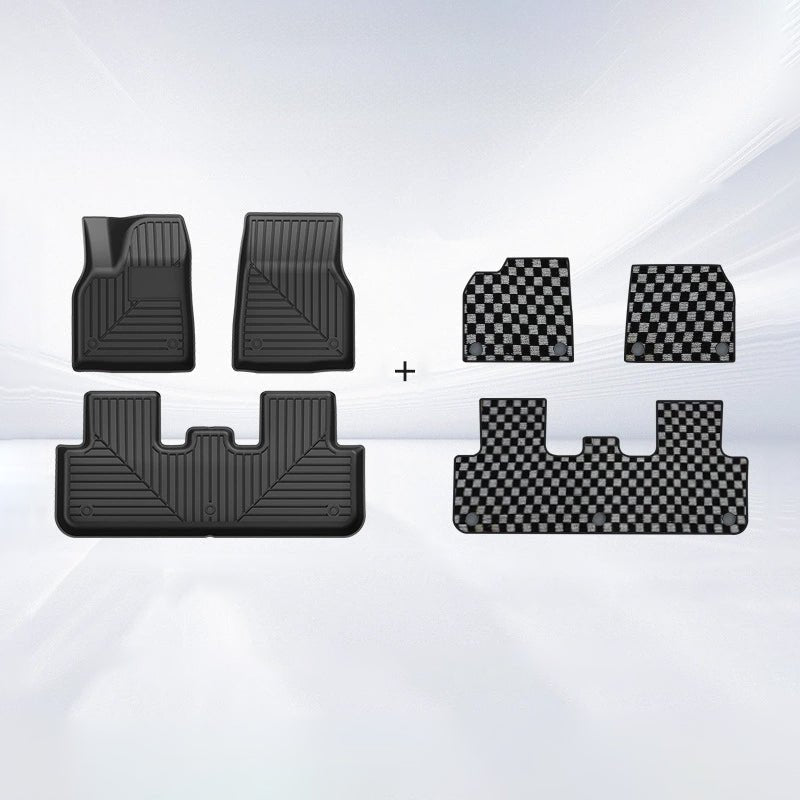 TPE+Carpet Double Layer Floor Mats for Model Y Juniper | Left Hand Drive - Tesevo