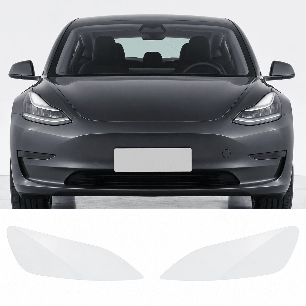 TPU Headlight Protection Film for Model Y Juniper & Model 3 Highland - Tesevo