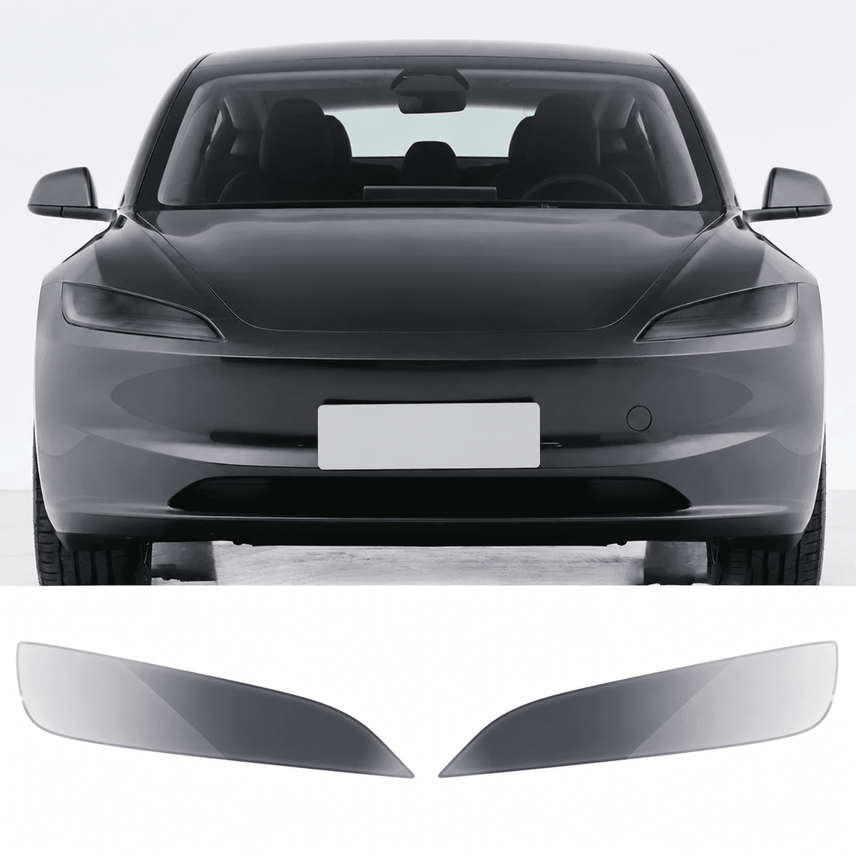 TPU Headlight Protection Film for Model Y Juniper & Model 3 Highland - Tesevo