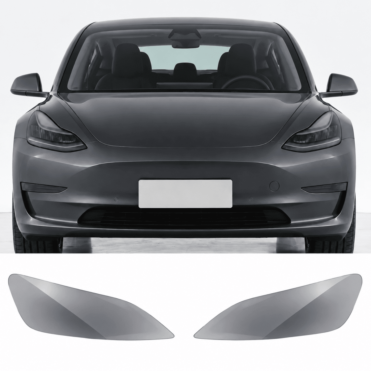 TPU Headlight Protection Film for Model Y Juniper & Model 3 Highland - Tesevo