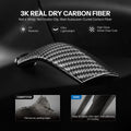 TESEVO Highland Juniper YL carbon turn signal stalk covers installed view