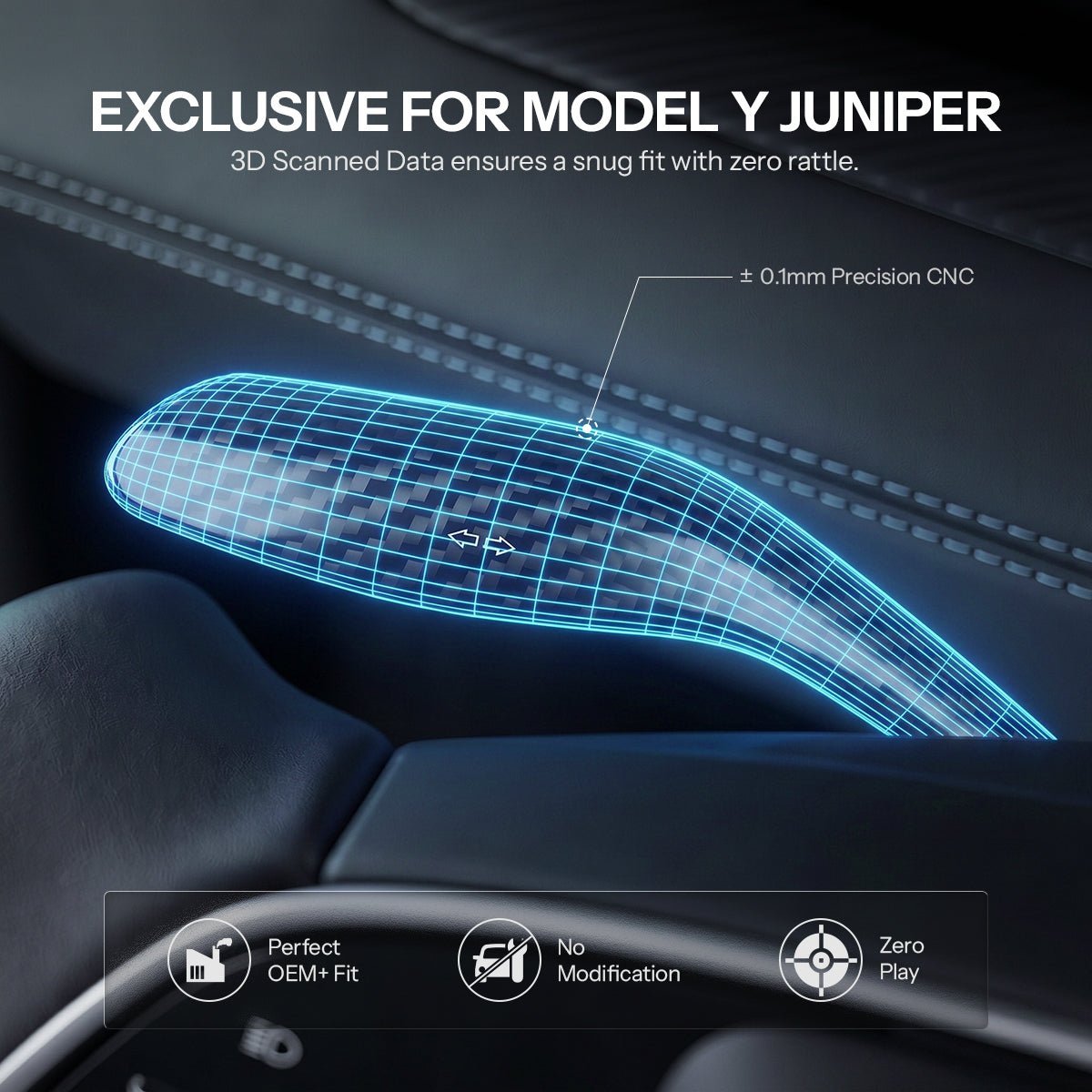 TESEVO Highland Juniper YL carbon turn signal stalk covers install photo