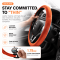TESEVO Model 3 Y ultra-thin steering wheel cover angled view