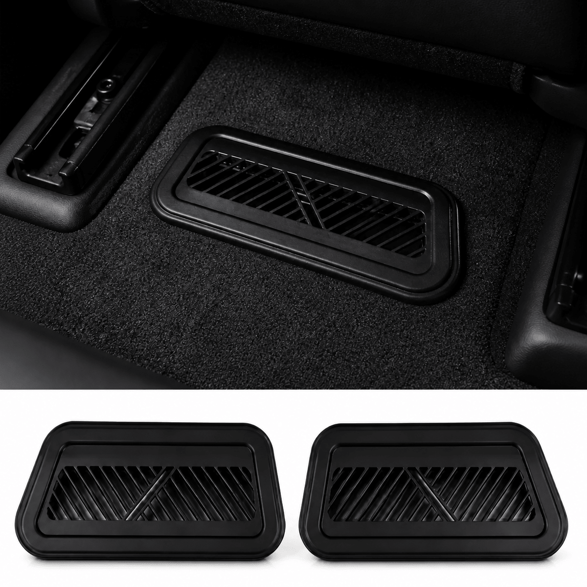 Under Seat Air Vent Covers for Model S 2023+| 2-Pack - Tesevo