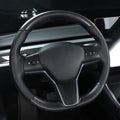 Upper / Lower Steering Wheel Trim for Tesla Model 3 / Y | Carbon Fiber Interior - Tesevo