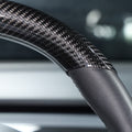 Upper / Lower Steering Wheel Trim for Tesla Model 3 / Y | Carbon Fiber Interior - Tesevo