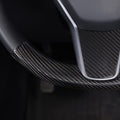 Upper / Lower Steering Wheel Trim for Tesla Model 3 / Y | Carbon Fiber Interior - Tesevo