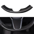 Upper / Lower Steering Wheel Trim for Tesla Model 3 / Y | Carbon Fiber Interior - Tesevo