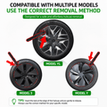 TESEVO Tesla hub cap removal pry bar tool Model 3 Y YL install photo