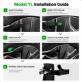 TESEVO Tesla hub cap removal pry bar tool Model 3 Y YL angled view