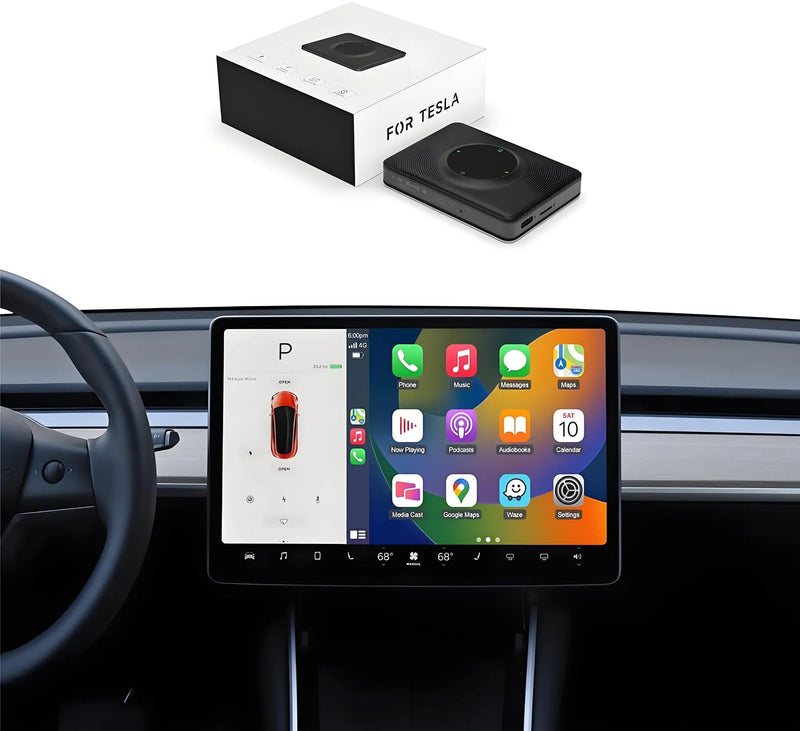 TESEVO wireless CarPlay adapter for Tesla 3/Y/S/X/Cybertruck