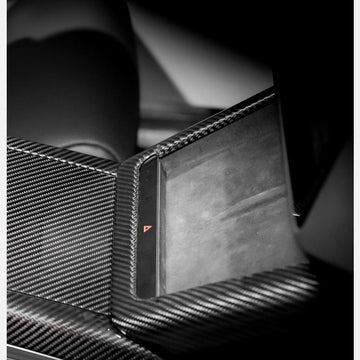 Wireless Charging Pad Frame Overlay for Model S & X 2021+ | Real Dry Carbon Fiber - Tesevo