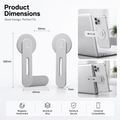 TESEVO Tesla magnetic phone mount with phone attached close-up